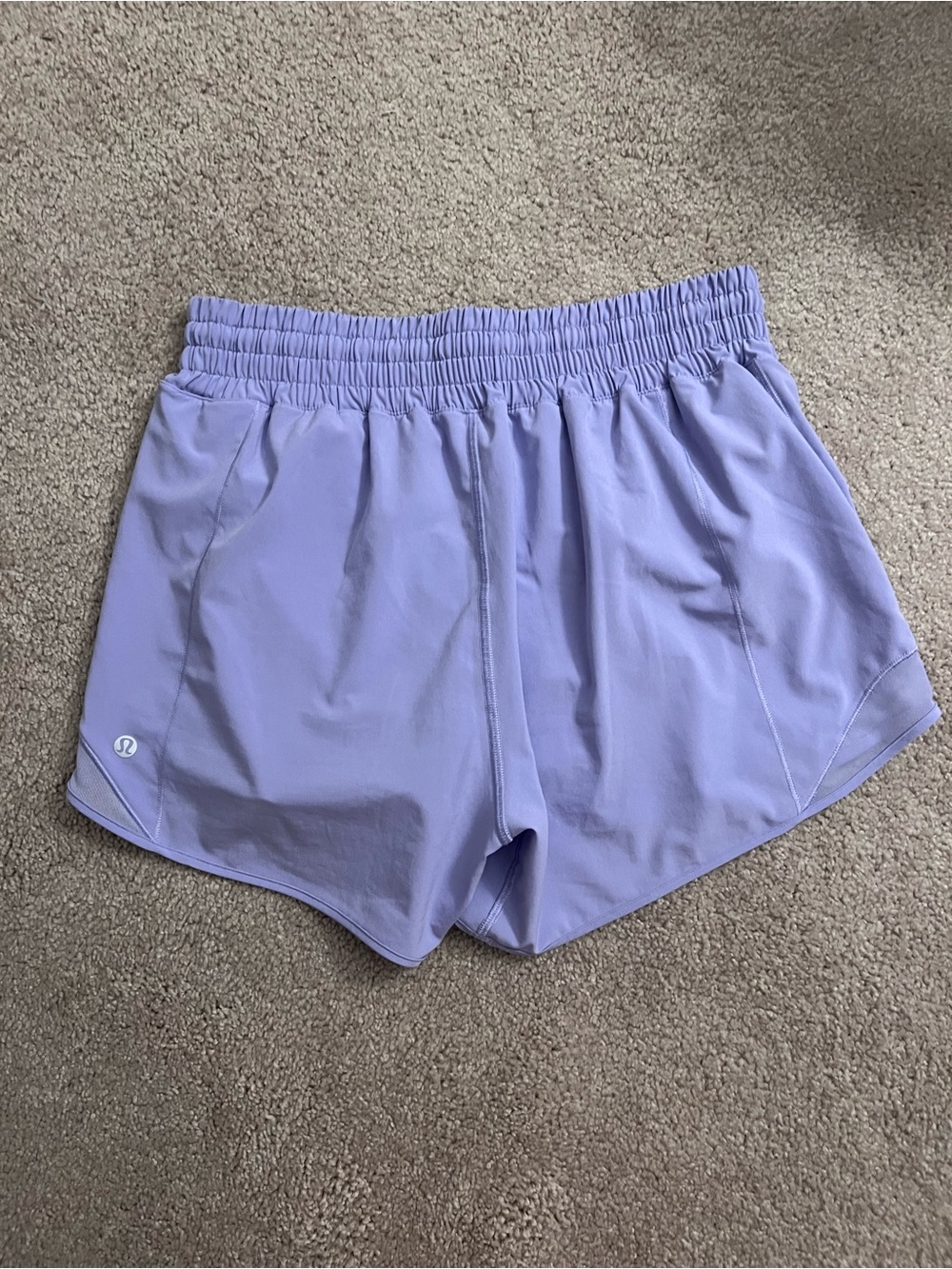 lululemon athletica hotty hot high rise 4” lilac smoke - Picture 2 of 3
